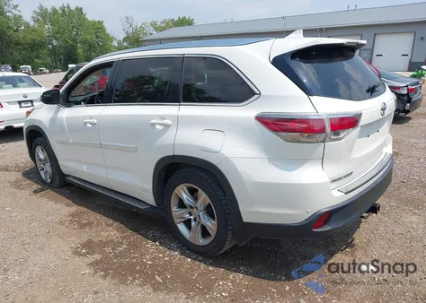 2014 Toyota Highlander Limited V6 from USA, damaged, VIN 5TDYKRFH3ES035148